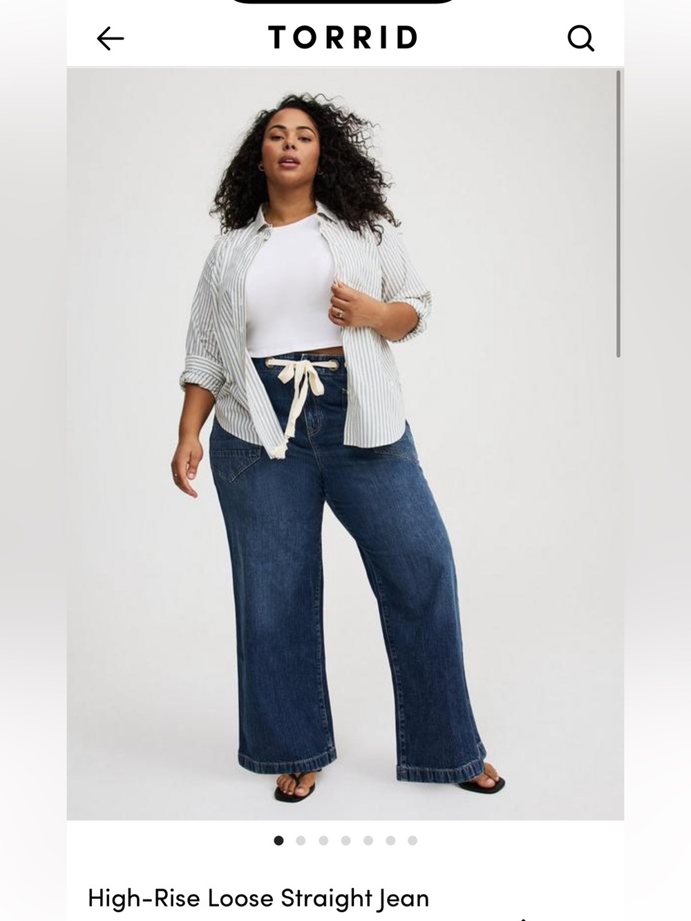 NWT- Torrid Size 18R High-Rise Loose Straight Jeans